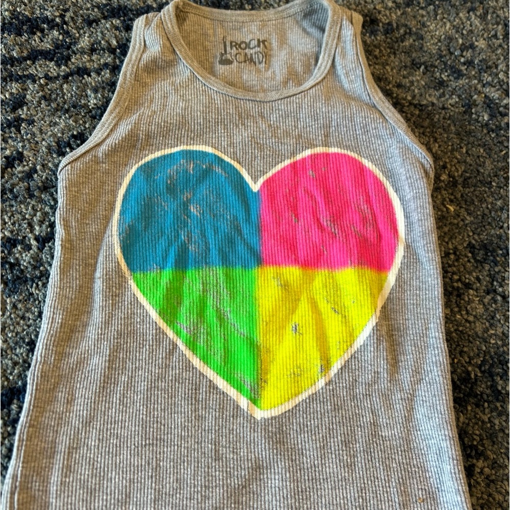 Rock candy girls heart tank top size 5